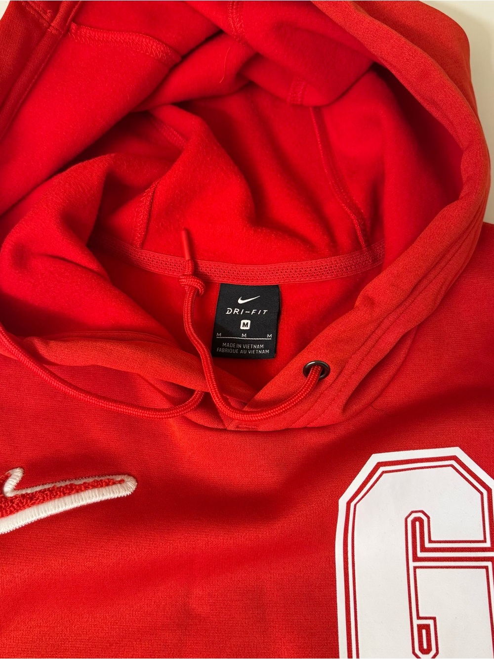Nike Red 'G Dawgs' Pullover Hoodie with White Accents - Picture 4 of 10